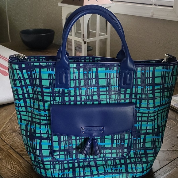 Vera Bradley Handbags - Vera bradley leather tote